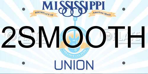 2SMOOTH Mississippi License Plate