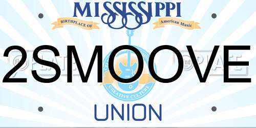 2SMOOVE Mississippi License Plate