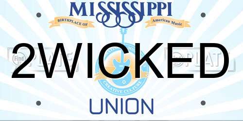2WICKED Mississippi License Plate