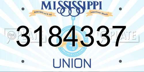 3184337 Mississippi License Plate