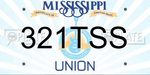 321TSS Mississippi License Plate