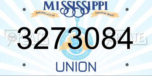 3273084 Mississippi License Plate
