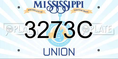 3273C Mississippi License Plate