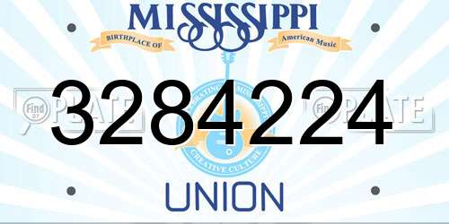 3284224 Mississippi License Plate