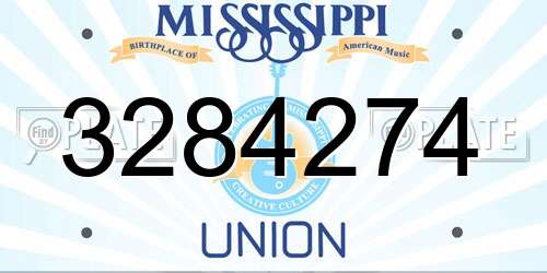 3284274 Mississippi License Plate