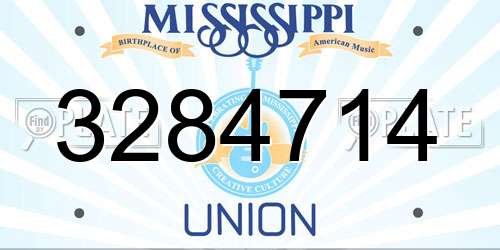 3284714 Mississippi License Plate