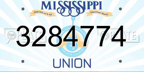 3284774 Mississippi License Plate