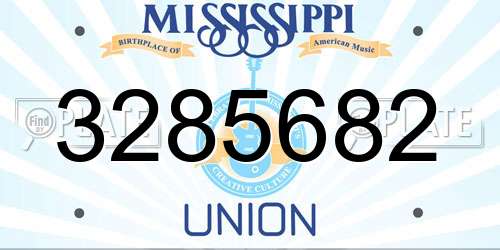 3285682 Mississippi License Plate