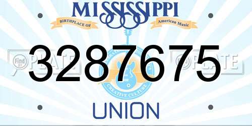 3287675 Mississippi License Plate