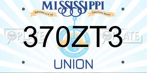 370ZT3 Mississippi License Plate