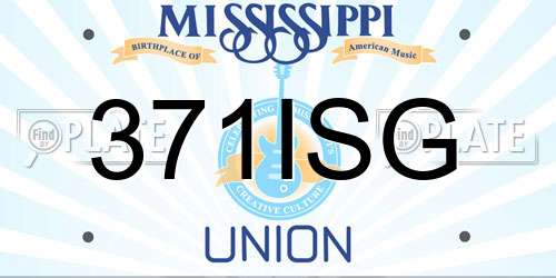371ISG Mississippi License Plate