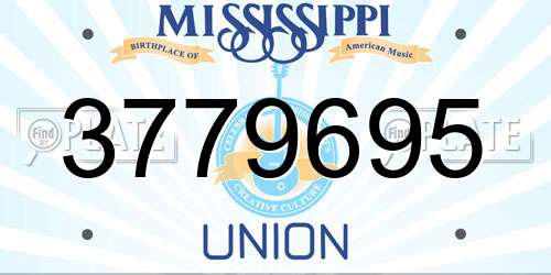 3779695 Mississippi License Plate