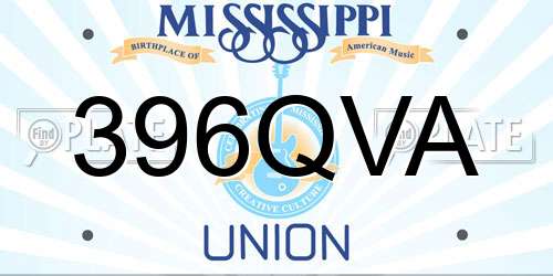 396QVA Mississippi License Plate