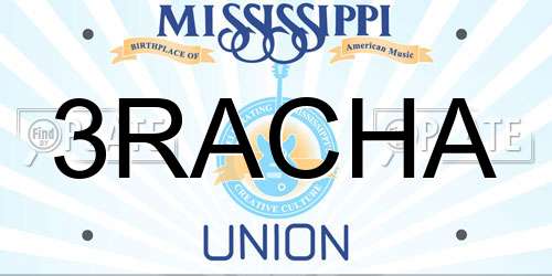 3RACHA Mississippi License Plate