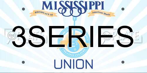 3SERIES Mississippi License Plate
