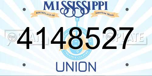 4148527 Mississippi License Plate