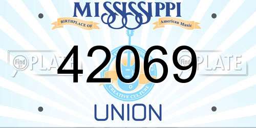 42069 Mississippi License Plate
