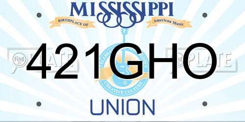 421GHO Mississippi License Plate