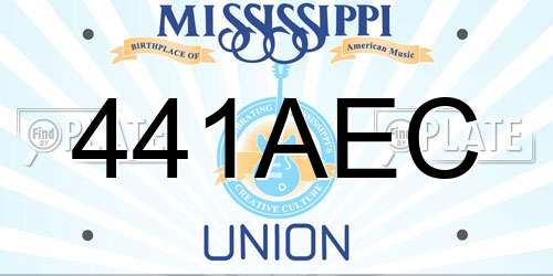 441AEC Mississippi License Plate