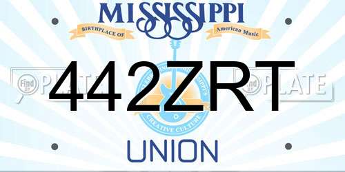442ZRT Mississippi License Plate