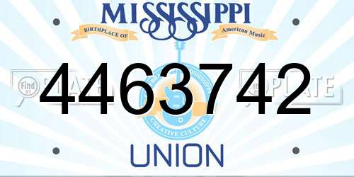 4463742 Mississippi License Plate