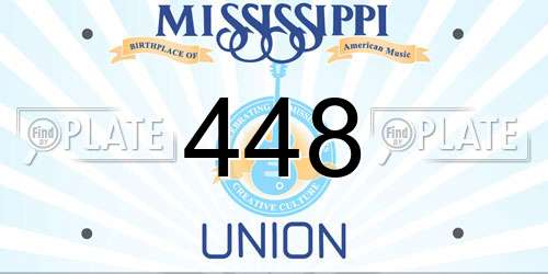 448 Mississippi License Plate
