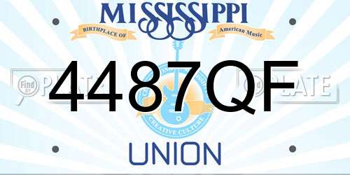 4487QF Mississippi License Plate