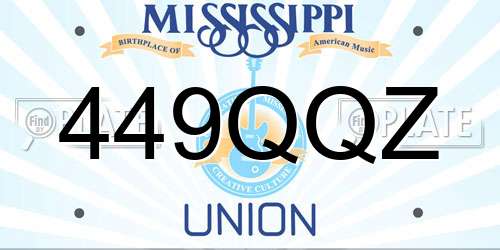 449QQZ Mississippi License Plate
