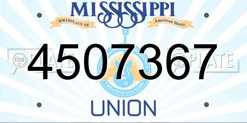 4507367 Mississippi License Plate
