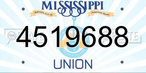 4519688 Mississippi License Plate