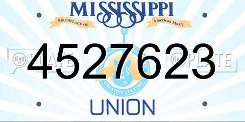 4527623 Mississippi License Plate