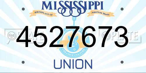 4527673 Mississippi License Plate