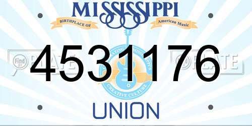 4531176 Mississippi License Plate