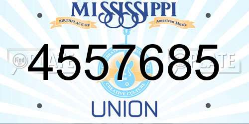 4557685 Mississippi License Plate