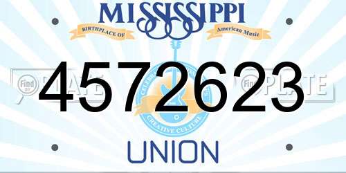 4572623 Mississippi License Plate