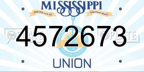 4572673 Mississippi License Plate