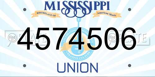 4574506 Mississippi License Plate