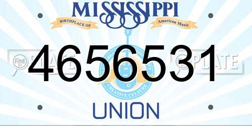4656531 Mississippi License Plate