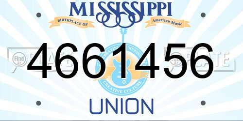 4661456 Mississippi License Plate