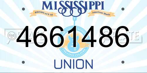 4661486 Mississippi License Plate