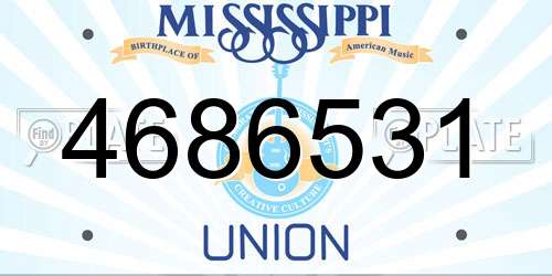 4686531 Mississippi License Plate