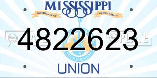 4822623 Mississippi License Plate