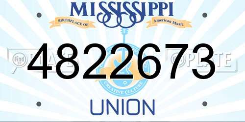 4822673 Mississippi License Plate