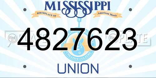 4827623 Mississippi License Plate