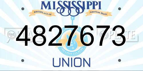 4827673 Mississippi License Plate