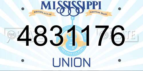 4831176 Mississippi License Plate