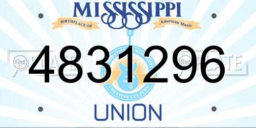 4831296 Mississippi License Plate
