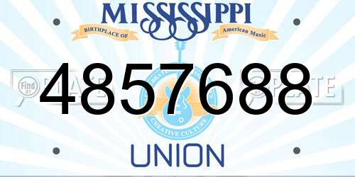 4857688 Mississippi License Plate