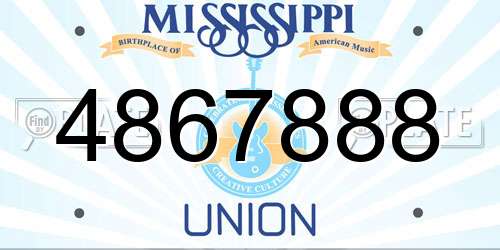 4867888 Mississippi License Plate