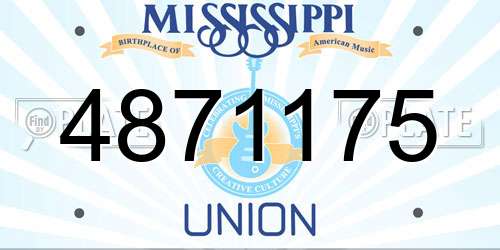 4871175 Mississippi License Plate